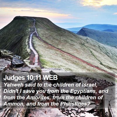 Judges 10:11 WEB Bible Verse Image