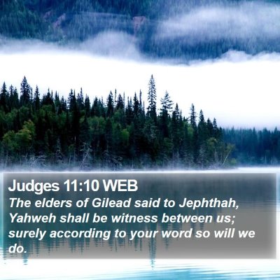 Judges 11:10 WEB Bible Verse Image