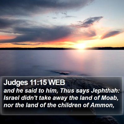 Judges 11:15 WEB Bible Verse Image