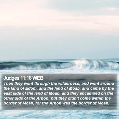Judges 11:18 WEB Bible Verse Image