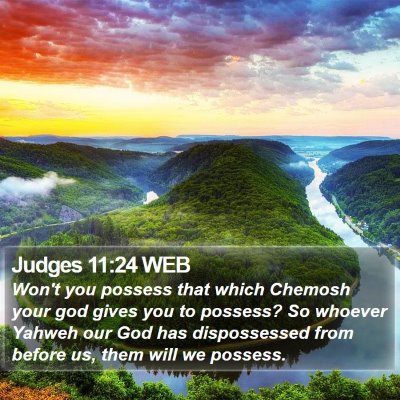 Judges 11:24 WEB Bible Verse Image