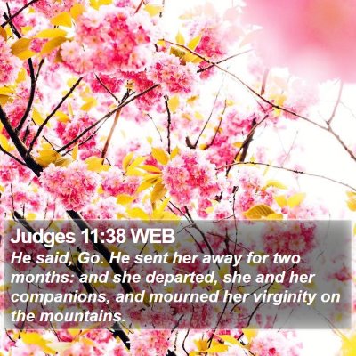 Judges 11:38 WEB Bible Verse Image