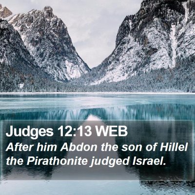 Judges 12:13 WEB Bible Verse Image