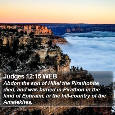 Judges 12:15 WEB Bible Verse Image