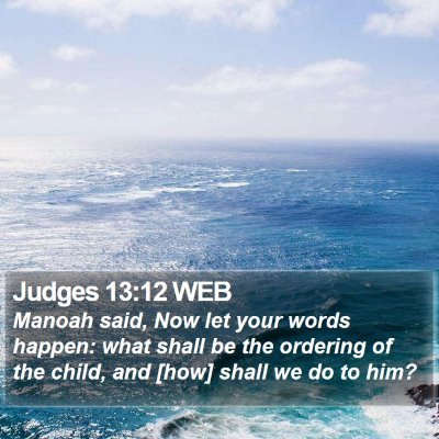 Judges 13:12 WEB Bible Verse Image