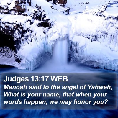 Judges 13:17 WEB Bible Verse Image