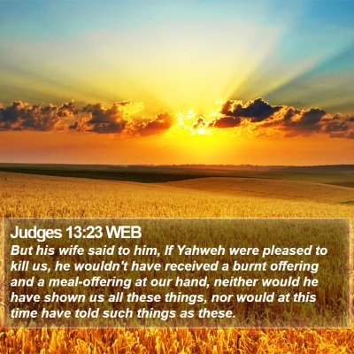 Judges 13:23 WEB Bible Verse Image