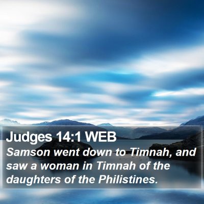 Judges 14:1 WEB Bible Verse Image