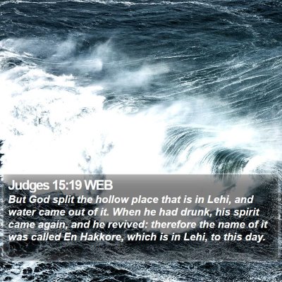 Judges 15:19 WEB Bible Verse Image
