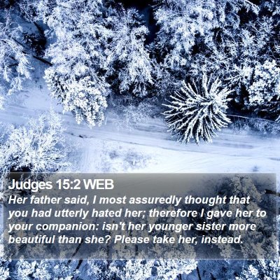 Judges 15:2 WEB Bible Verse Image