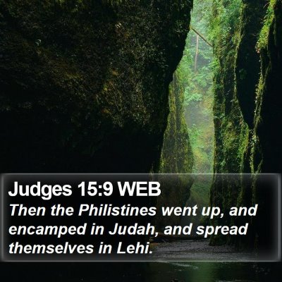 Judges 15:9 WEB Bible Verse Image