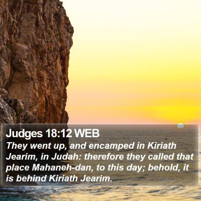 Judges 18:12 WEB Bible Verse Image