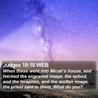 Judges 18:18 WEB Bible Verse Image