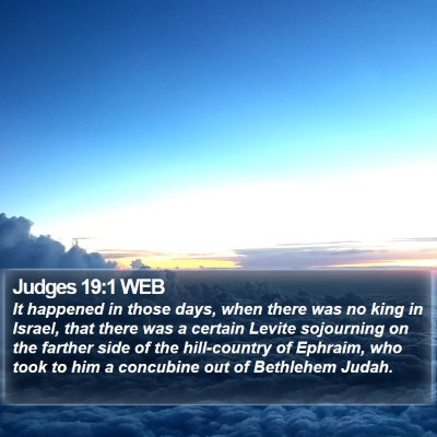 Judges 19:1 WEB Bible Verse Image