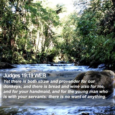 Judges 19:19 WEB Bible Verse Image