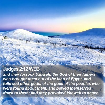 Judges 2:12 WEB Bible Verse Image