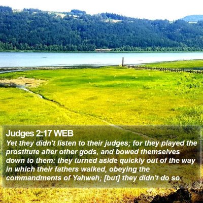 Judges 2:17 WEB Bible Verse Image