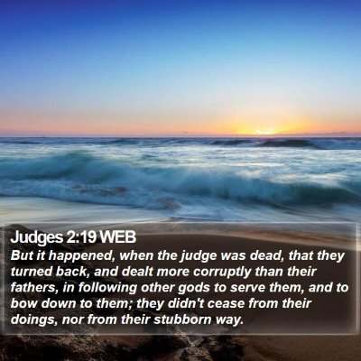 Judges 2:19 WEB Bible Verse Image