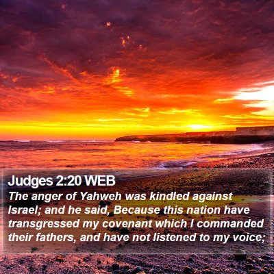 Judges 2:20 WEB Bible Verse Image