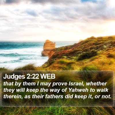 Judges 2:22 WEB Bible Verse Image