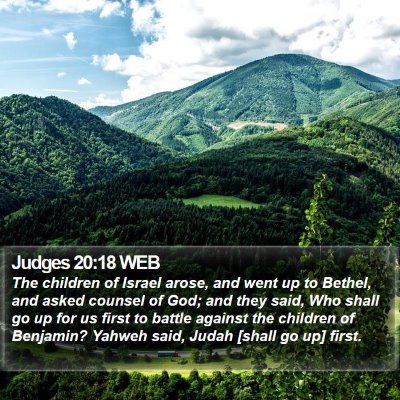 Judges 20:18 WEB Bible Verse Image