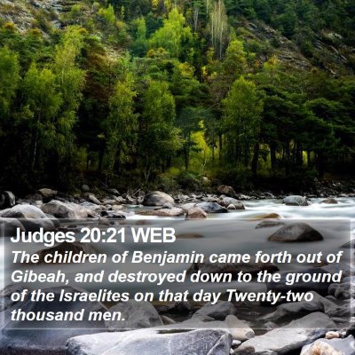 Judges 20:21 WEB Bible Verse Image