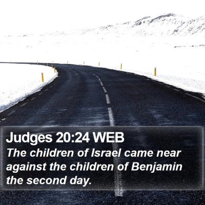 Judges 20:24 WEB Bible Verse Image