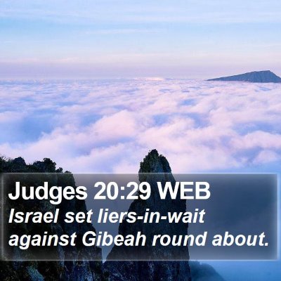 Judges 20:29 WEB Bible Verse Image
