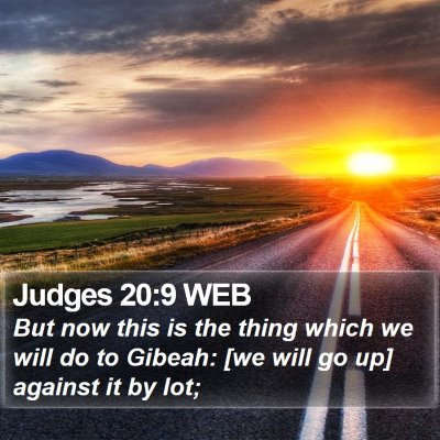 Judges 20:9 WEB Bible Verse Image