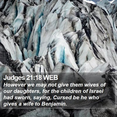 Judges 21:18 WEB Bible Verse Image
