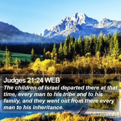 Judges 21:24 WEB Bible Verse Image