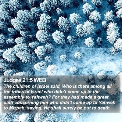 Judges 21:5 WEB Bible Verse Image