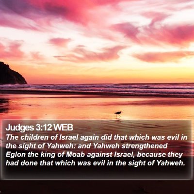 Judges 3:12 WEB Bible Verse Image