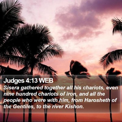 Judges 4:13 WEB Bible Verse Image