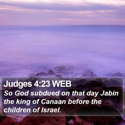 Judges 4:23 WEB Bible Verse Image