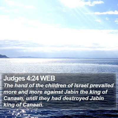 Judges 4:24 WEB Bible Verse Image