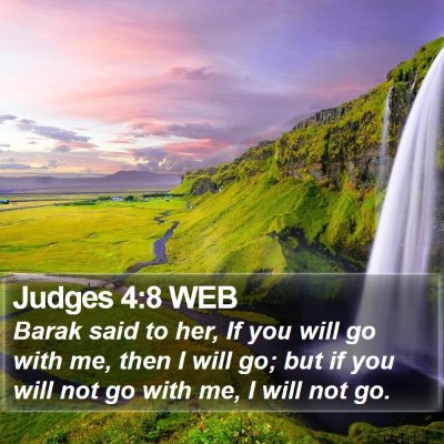 Judges 4:8 WEB Bible Verse Image