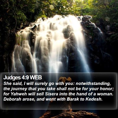Judges 4:9 WEB Bible Verse Image