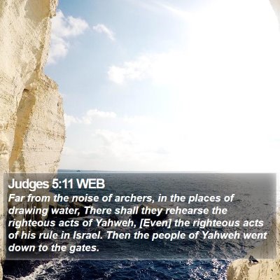 Judges 5:11 WEB Bible Verse Image