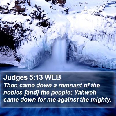 Judges 5:13 WEB Bible Verse Image