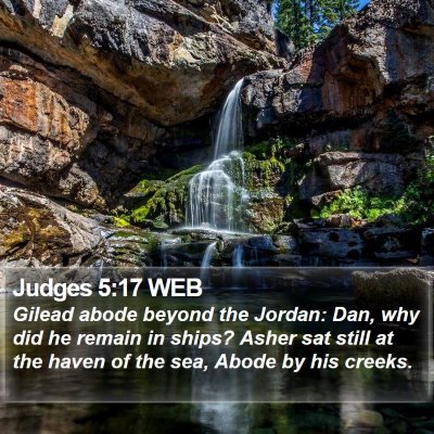 Judges 5:17 WEB Bible Verse Image