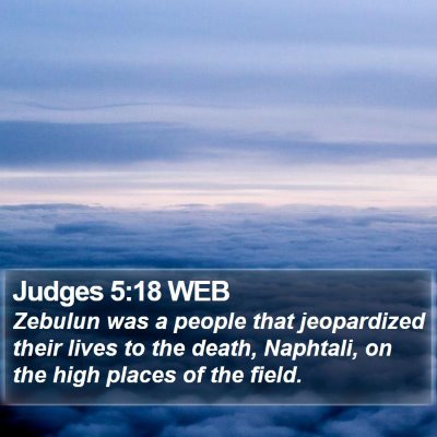 Judges 5:18 WEB Bible Verse Image