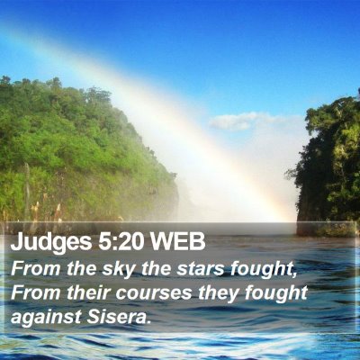 Judges 5:20 WEB Bible Verse Image