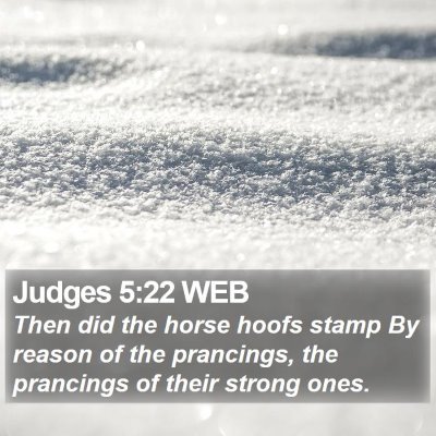 Judges 5:22 WEB Bible Verse Image