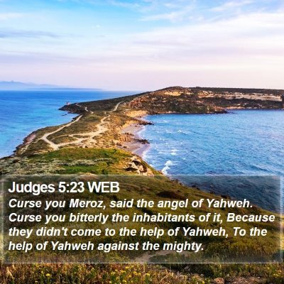 Judges 5:23 WEB Bible Verse Image