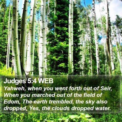 Judges 5:4 WEB Bible Verse Image