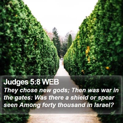 Judges 5:8 WEB Bible Verse Image