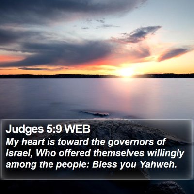 Judges 5:9 WEB Bible Verse Image