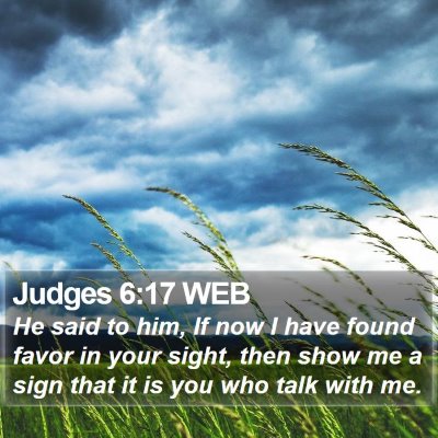 Judges 6:17 WEB Bible Verse Image