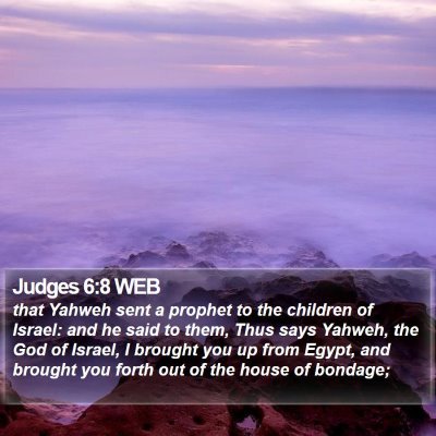 Judges 6:8 WEB Bible Verse Image